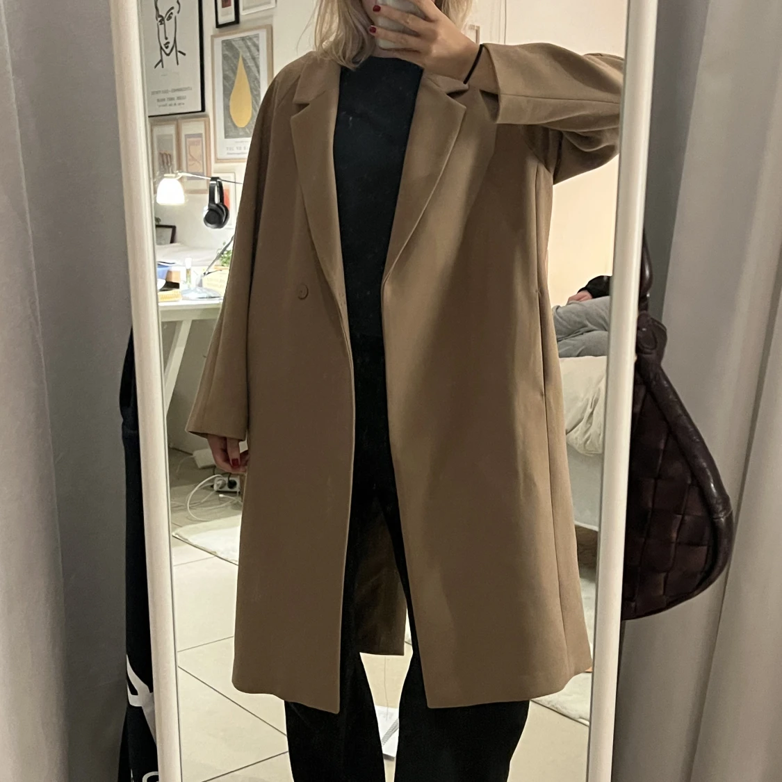 Beige oversized kappa - 90