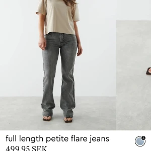 Gråa jeans - Grå jeans från Gina tricot, används ett fåtal gånger