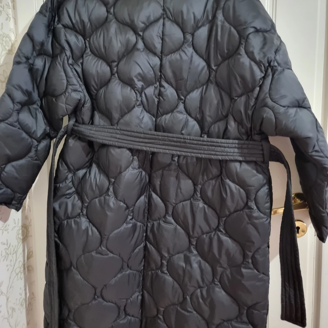 Bälte vadderad kappa - 90