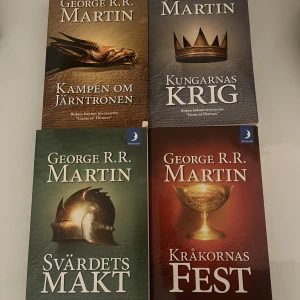 Game of thrones Böcker  - Säljer mina game of thrones böcker på svenska.  Böckerna 1, 2, 3, och 4 i serien.  Jag har aldrig läst dem, köpta begagnade olästa. Dvs dem är som nya.  Priset är för alla fyra tillsammans.  Köparen står för frakten.  Kan mötas upp i Eskilstuna. 