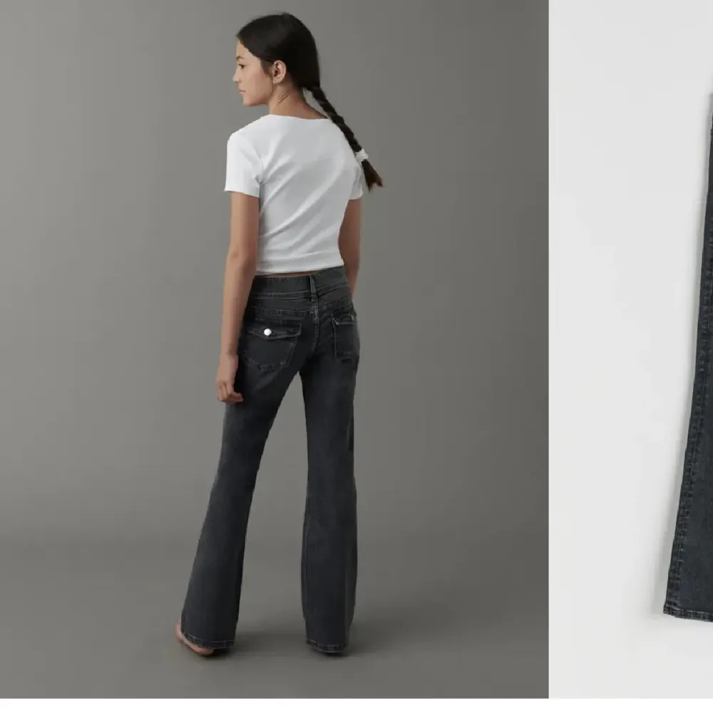 Säljer dessa super snygga jeansen från Gina💞dom är helt nya och aldrig använt dom❤️köpare står för frakten🚚. Jeans & Byxor.