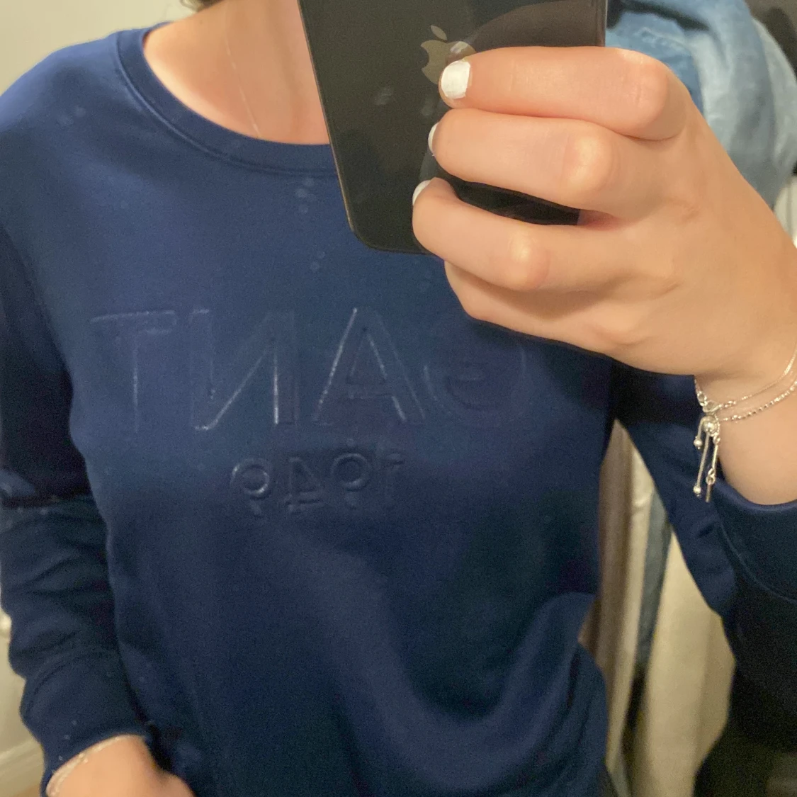 Marinblå tröja - 90