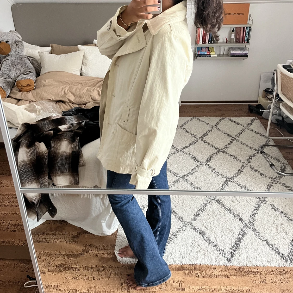 Kort trenchcoat - 90