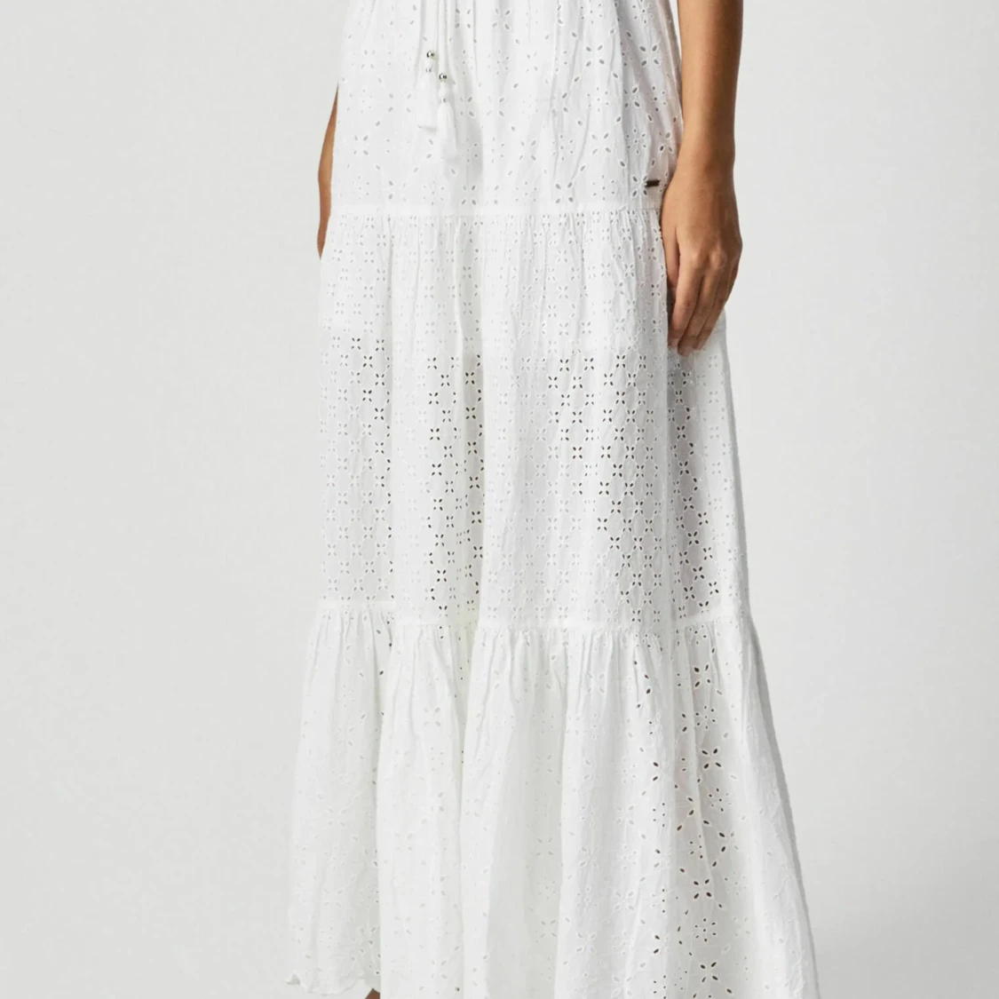 Vit maxikjol Pepe Jeans