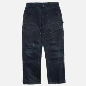 carhartt double knees painter carpenter pants black - +carhartt double knee painter carpenter pants black +34x32