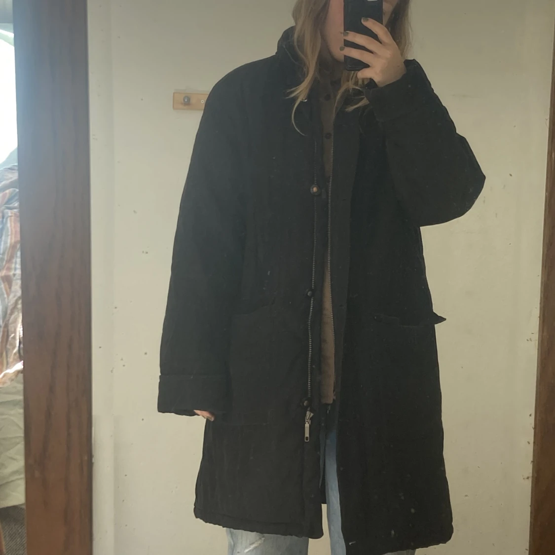 Svart vinterjacka 