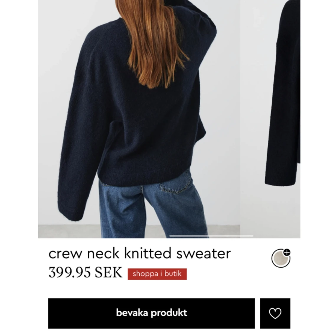 Stickad Tröja  - 90