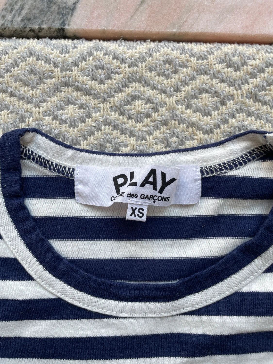 Commes de Garcon långärmad randig t-shirt - 70