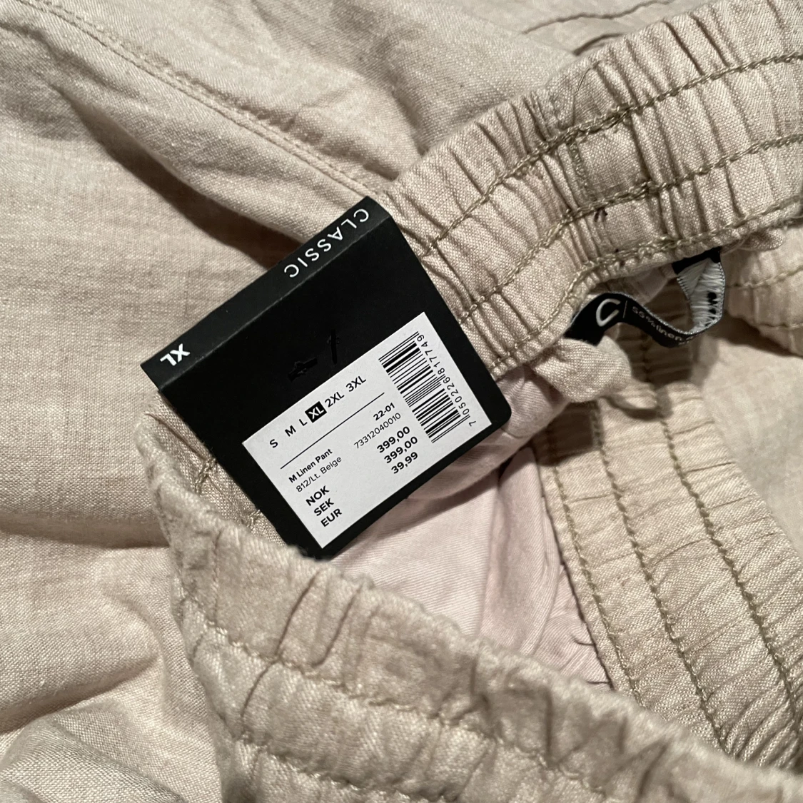 Beiga Linnebyxor från Cubus, XL - 91