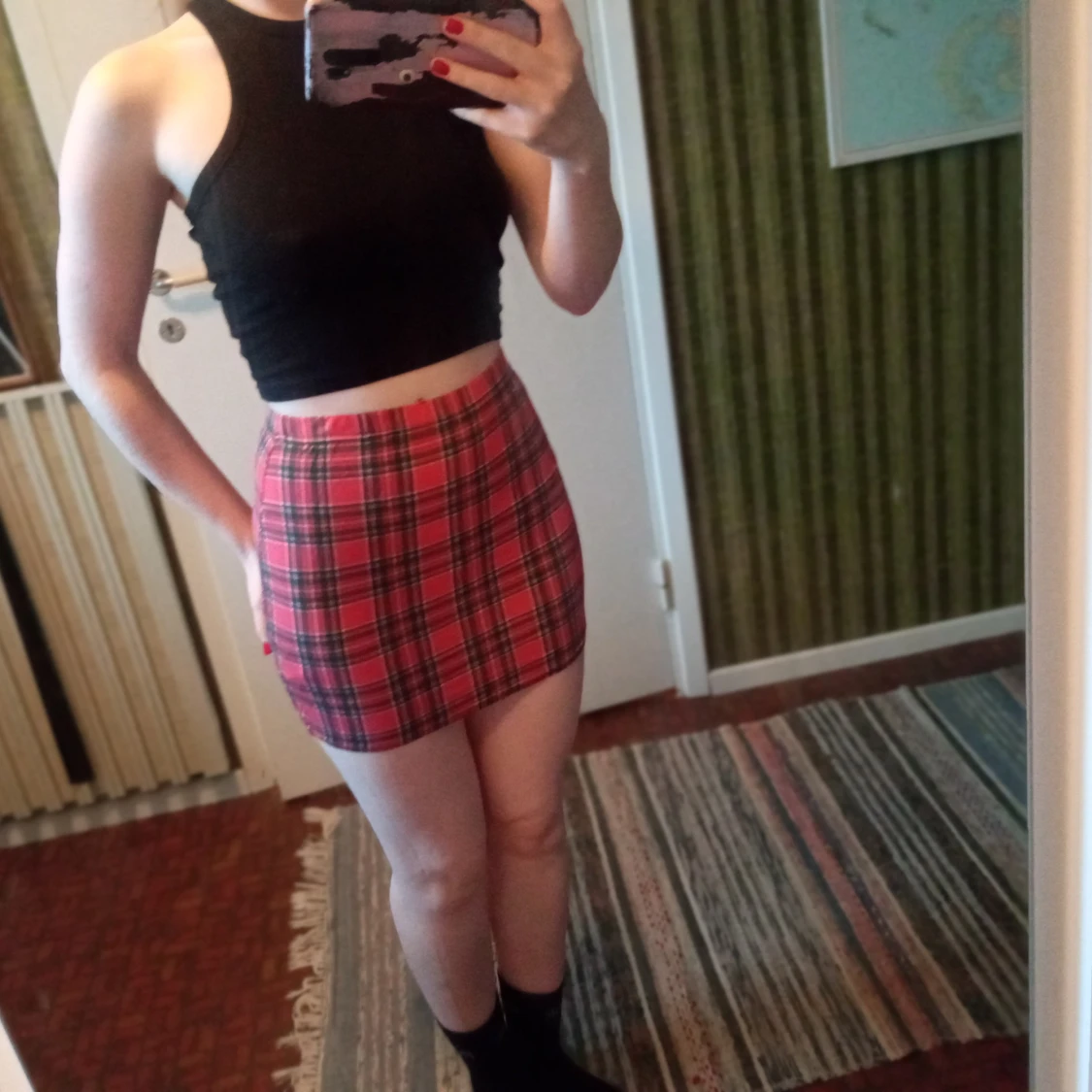 Boohoo plaid miniskirt - 90