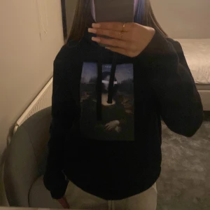 Hoodie från The Cool Elephant i storlek XS - Svart hoodie med Mona Lisa. Inga skador💕