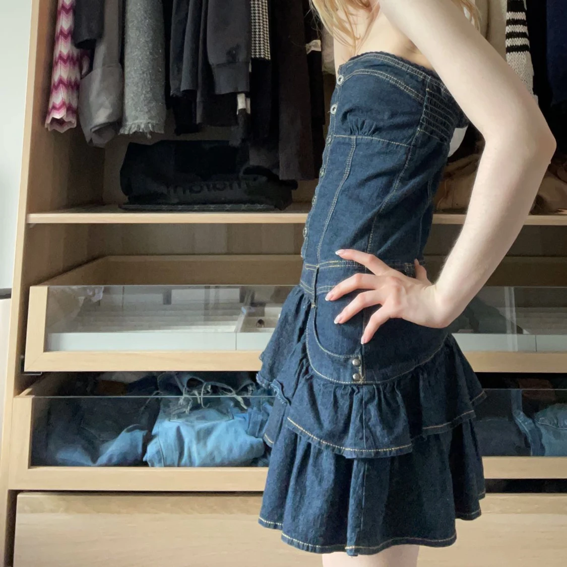 Jeans klänning - 90