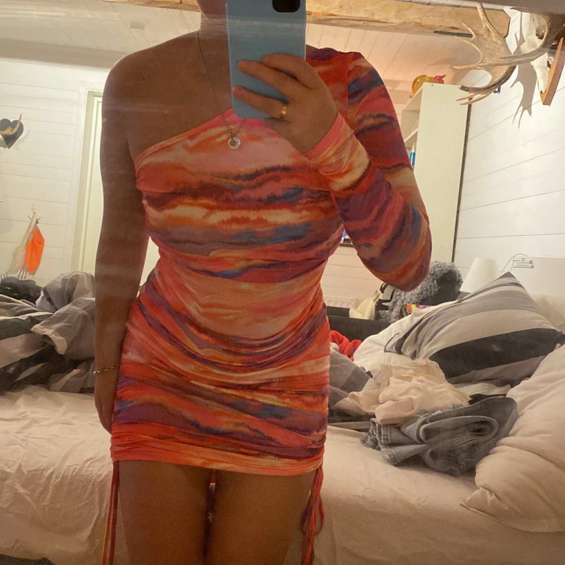 One shoulder klänning - 90