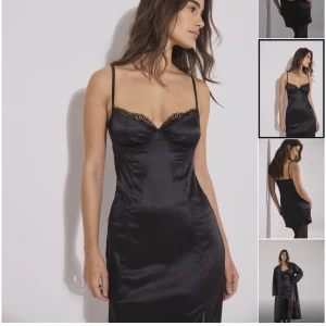 Klänning från NAKD  - Säljer en supersnygg satinklänning från NAKD i storlek 38. Endast använd en gång💖