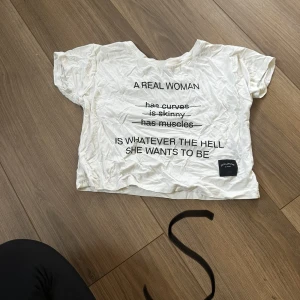 ”A real woman” magtröja  - Magtröja med tryck 