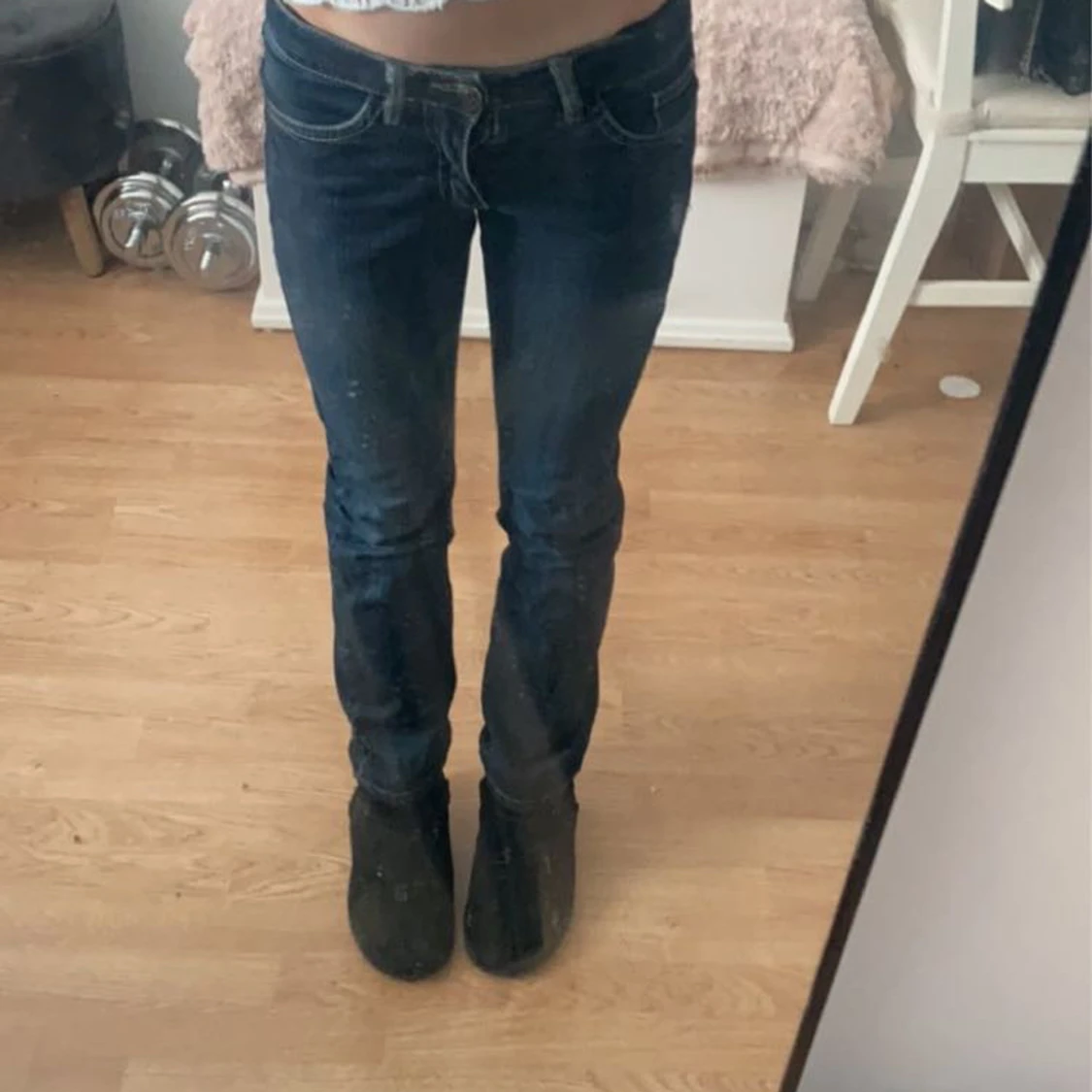 Lågmidjede jeans - 90