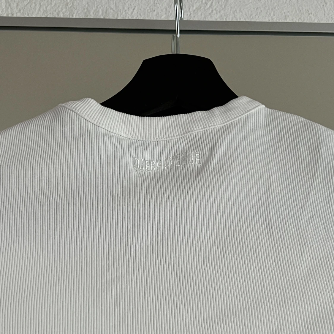 Djerf Avenue Daily T-Shirt Ribbed White S - 91