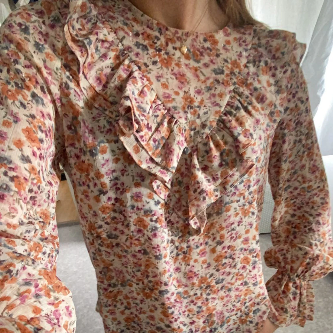 Mönstrad Volangblus❣️ - 90