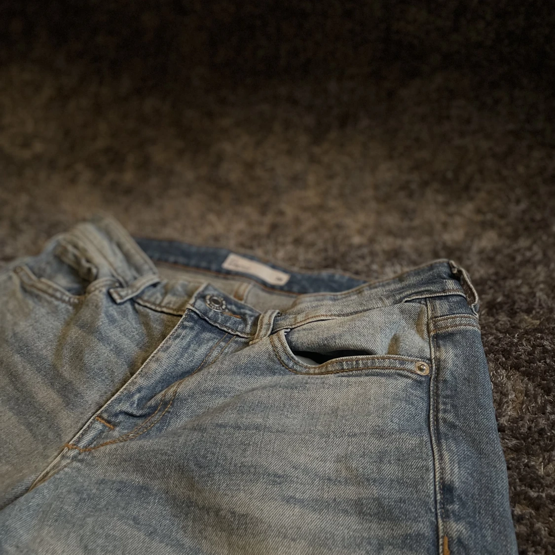 Ljus Blå Cubus Jeans Shorts - 91