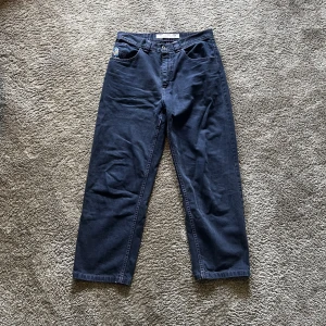 Navy blue polar 93 - Navy blue polar 93 med lila sömmar. Använts en del men i mycket bra skick. Nypris 1500