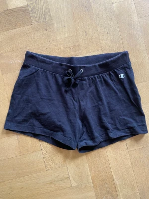 Träningsshorts Champion - Inga slitningar eller defekter- i nyskick! Står att det är storlek L men passar storlek S/M. Passformen är inte kort - shortsen döljer hela ”bakre partiet”! Mycket mjuka och sköna och passar till allt - inte bara i träningssyfte. <33