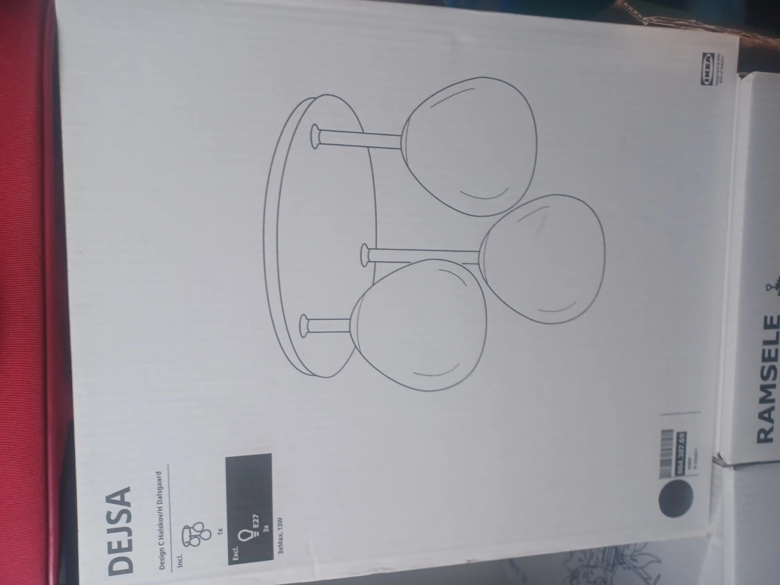 NYKÖPT ,OUPPACKAD DEJSA TAKLAMPA FRÅN IKEA  - 90