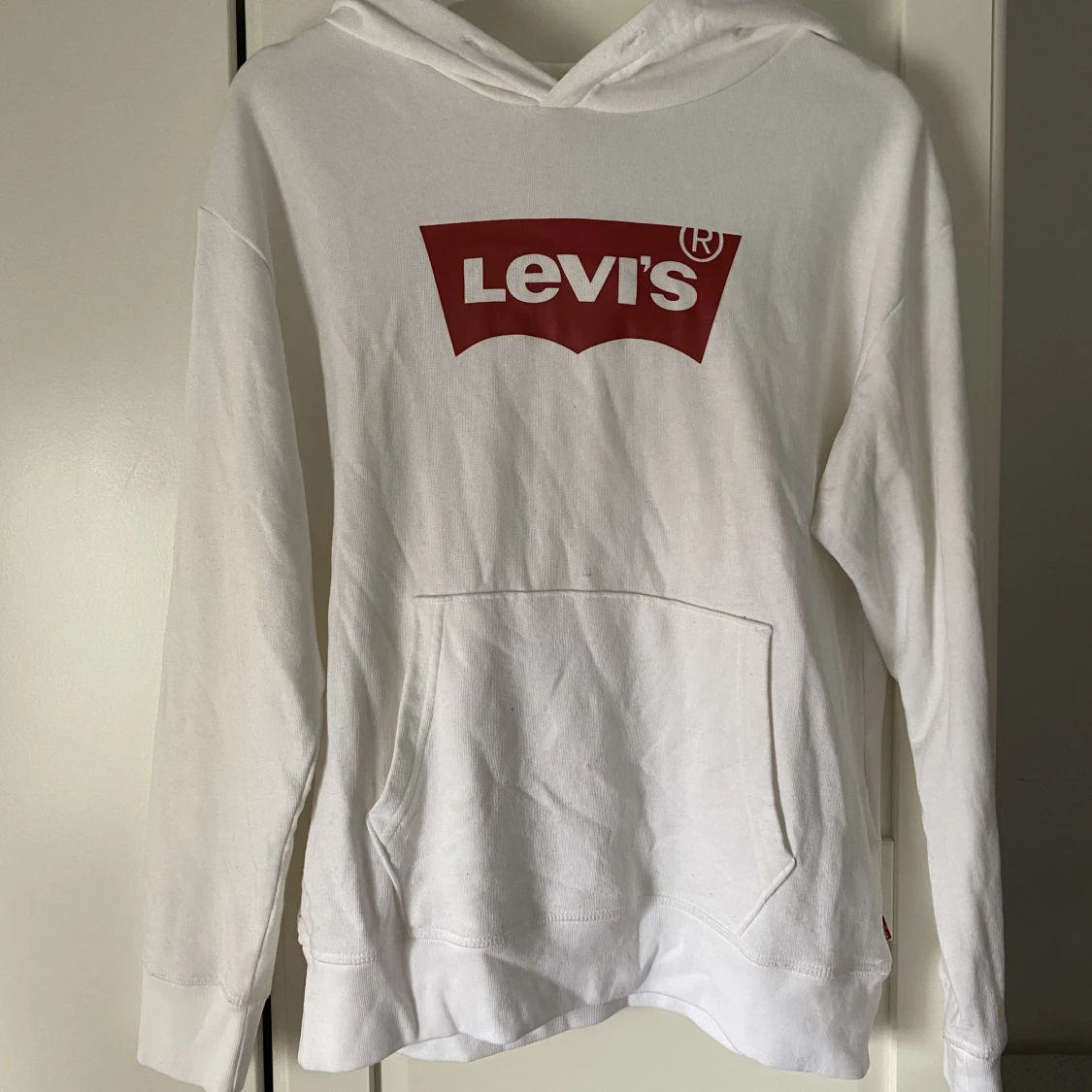 Levi’s hoodie vit/röd 