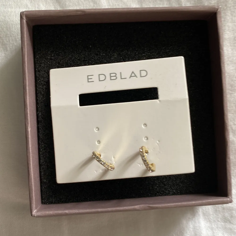 Hej! Jag säljer ett par Edblads örhängen. Då jag aldrig använt dem eftersom jag använder silver mer.. Accessoarer.