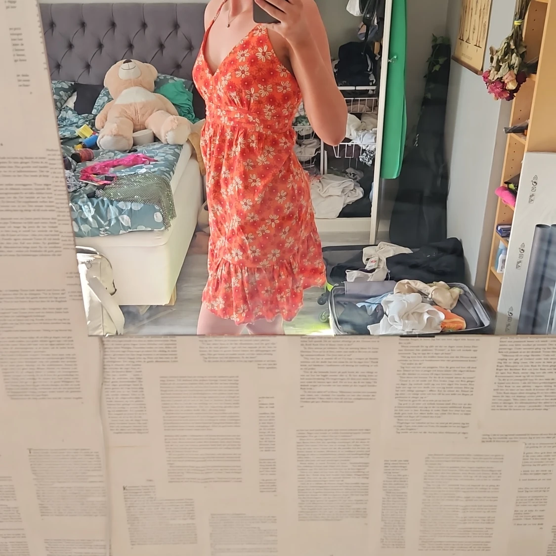 Blommig klänning  - 90