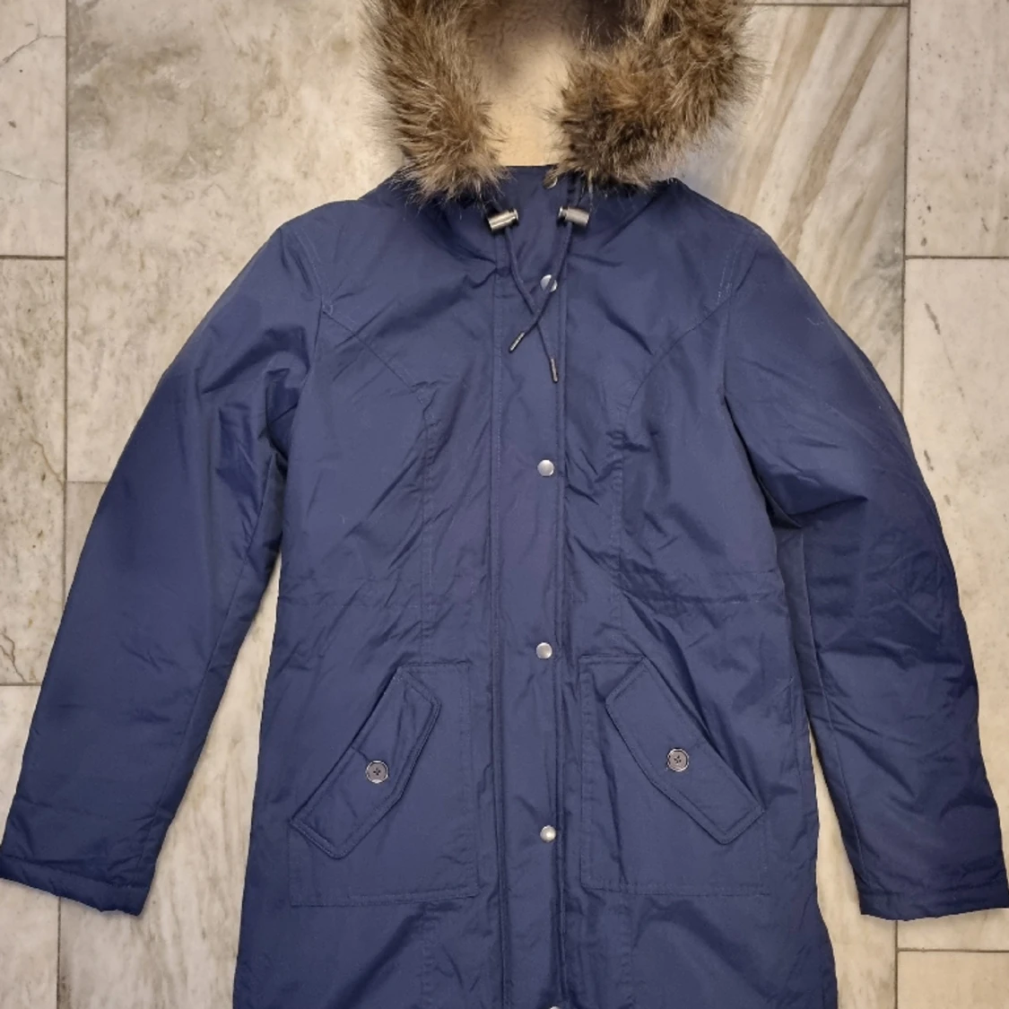 Vinterjacka dam med luva