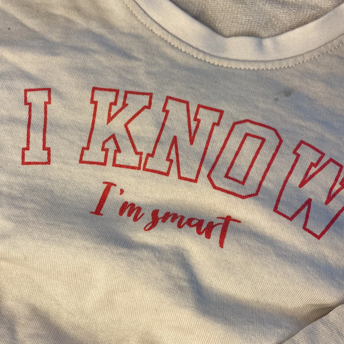 Rosa tröja med text tryck - 90