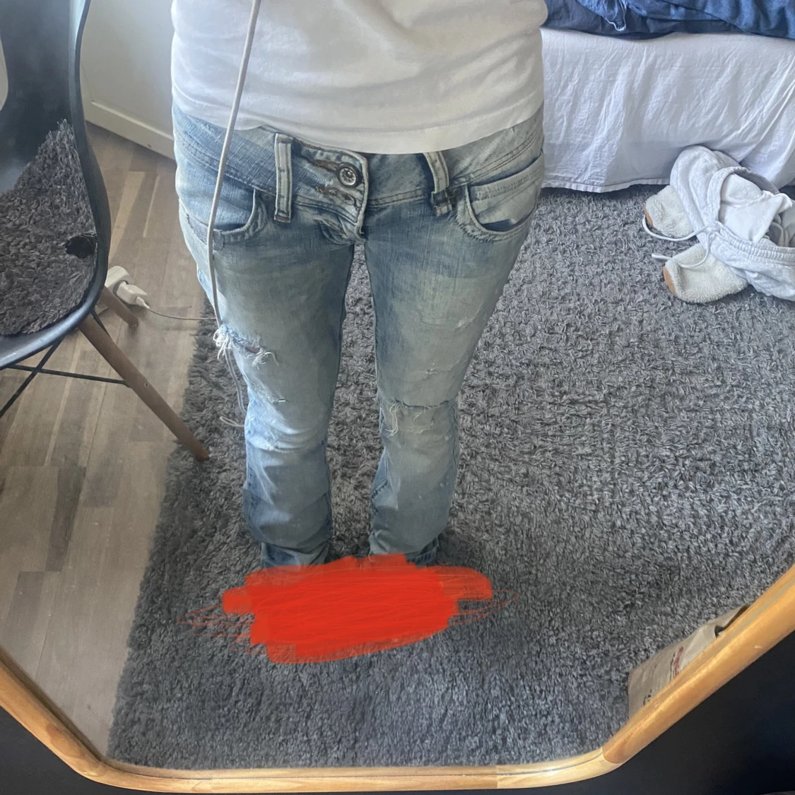 Lågmidjade jeans