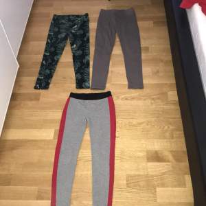 3 tights i mycket fint skick, och är knappt använda. Den gråa tightsen är med fickor på sidorna 