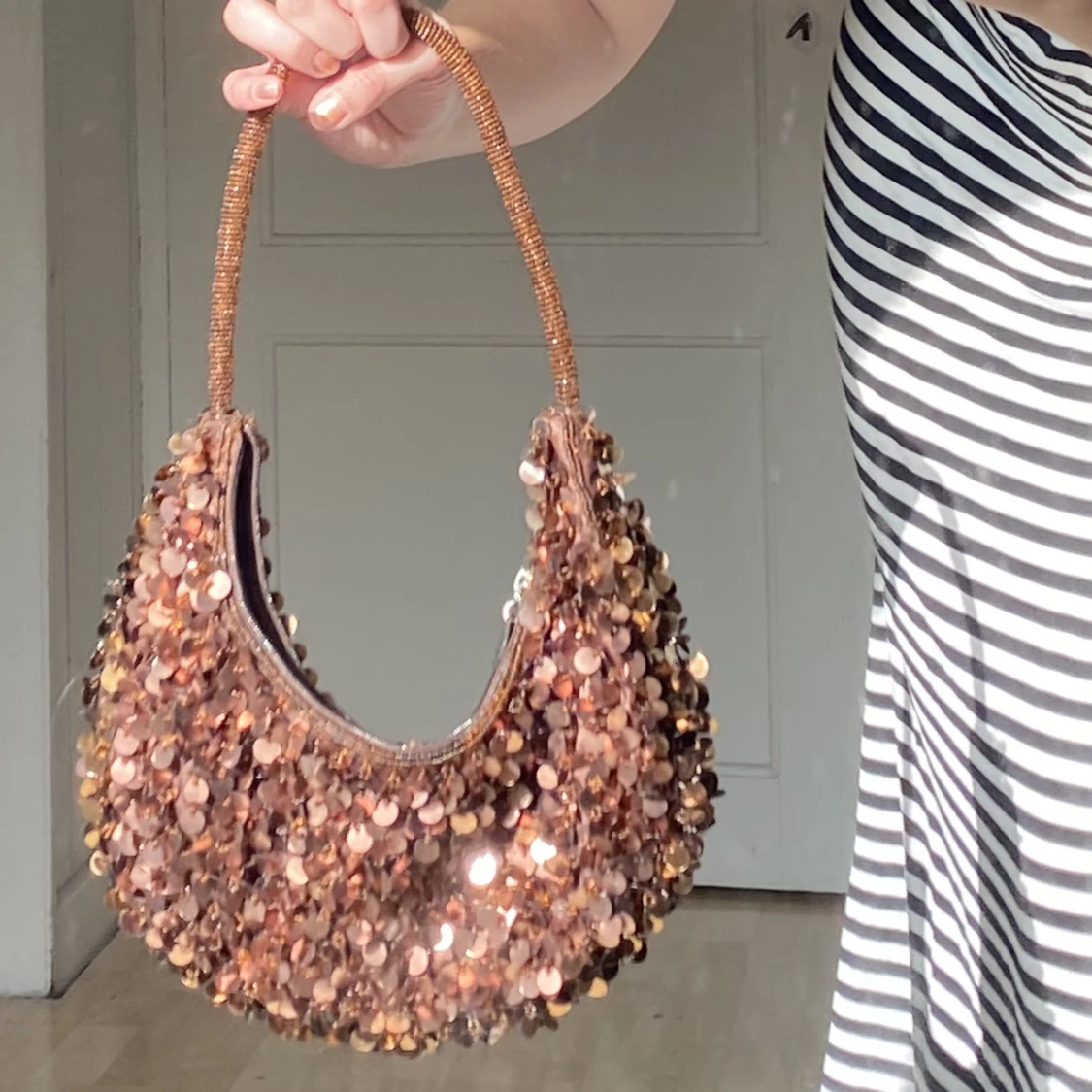 Brunglittrig väska🙌 - 91