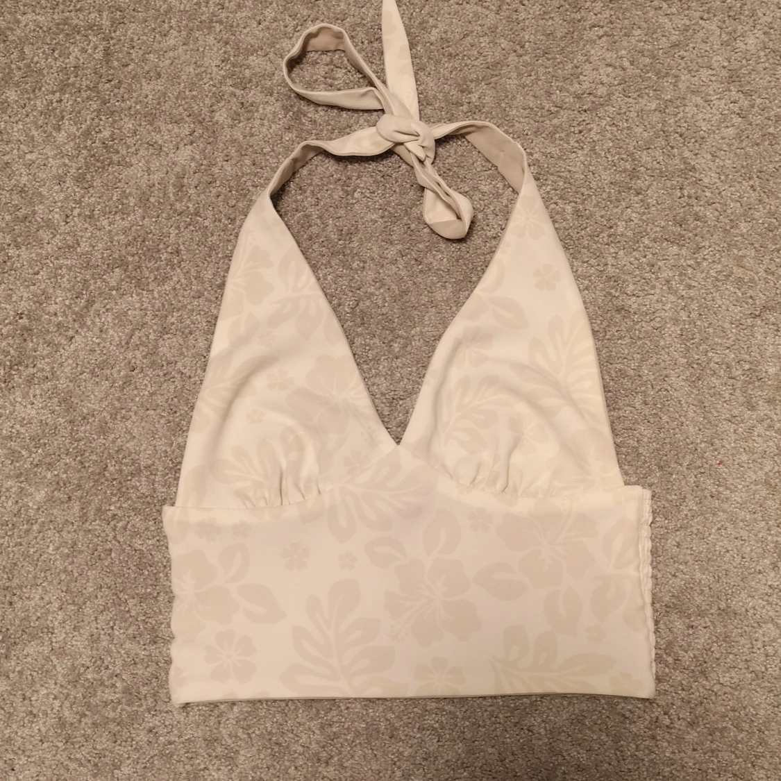 Två-sidig halternecktopp 