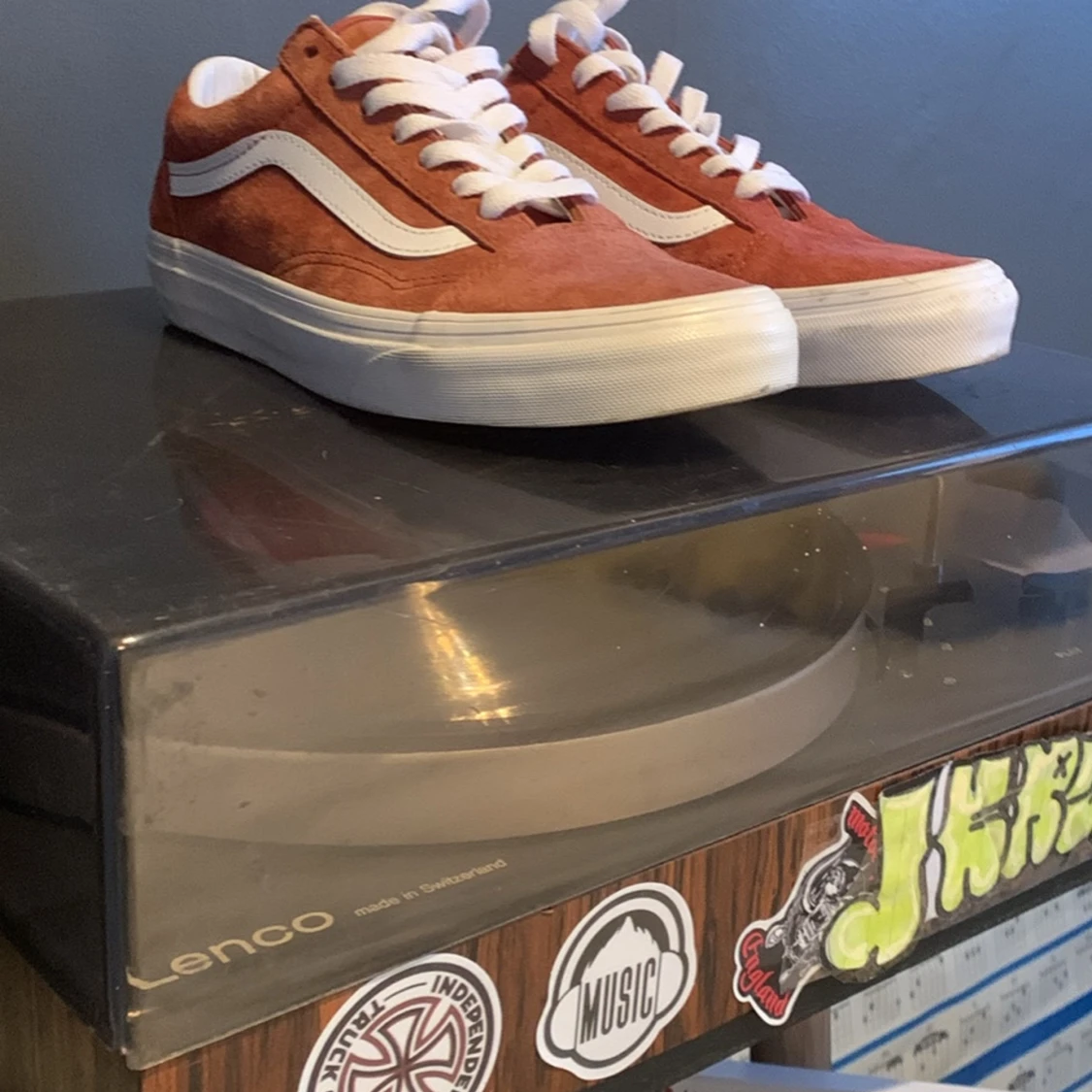 Röda vans skor - 91