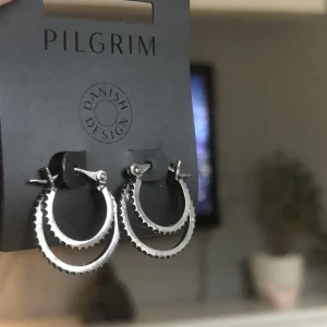 Pilgrim öronhängen - OANVÄNDA pilgrim öronhängen med mörk silver färg. Original priset är 350kr säljer för 125kr! Priset går alltid att diskutera 