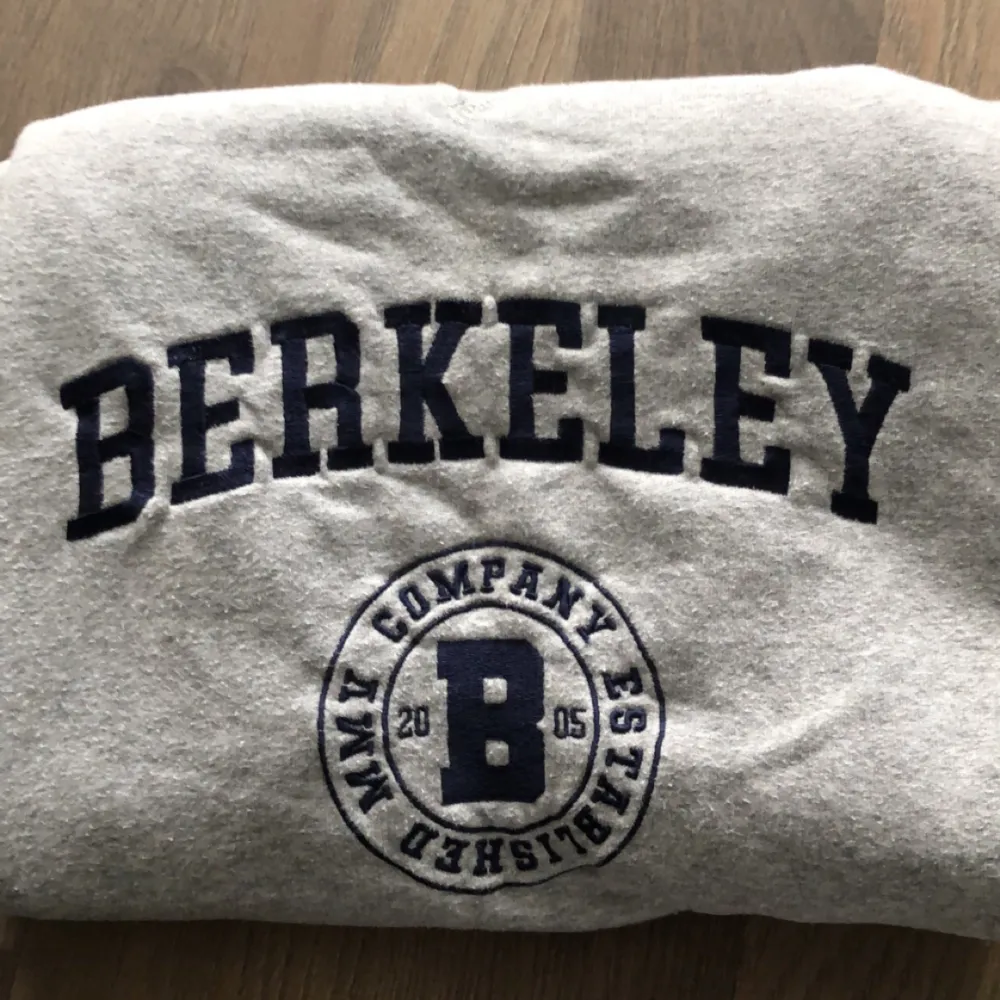 Säljer en riktigt fin grå tröja i märket ”Berkeley” som är i bra skick. Säljer den eftersom jag bytt stil och den passar inte då. (RIKTIGT BRA PRIS). Tröjor & Koftor.