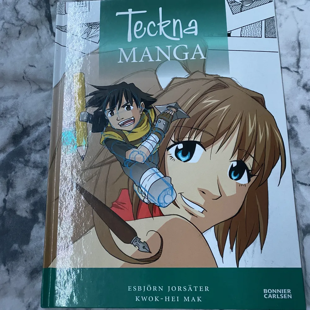 En bok för dem som vill lära sig teckna manga. . Övrigt.