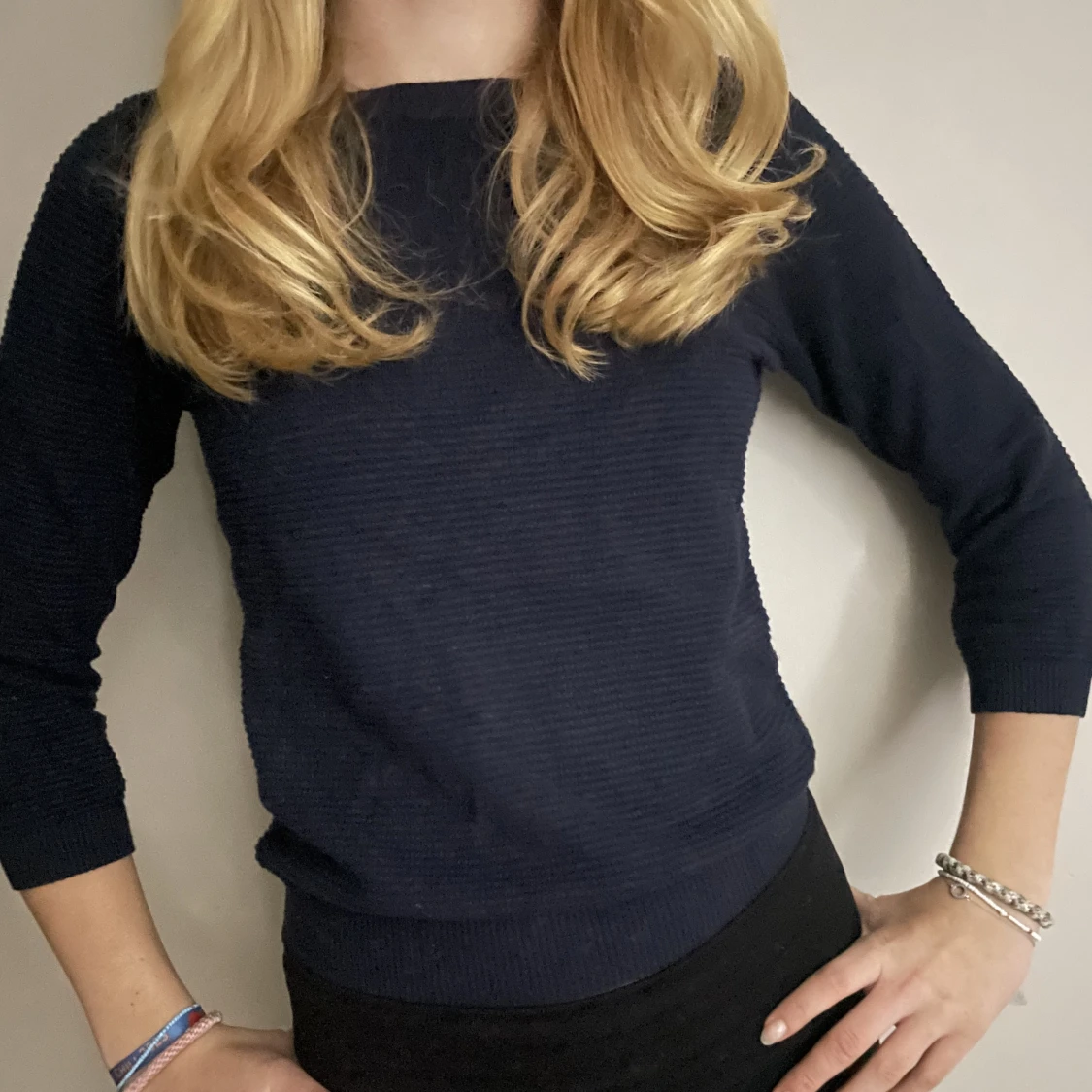 Trekvartsärmas tröja