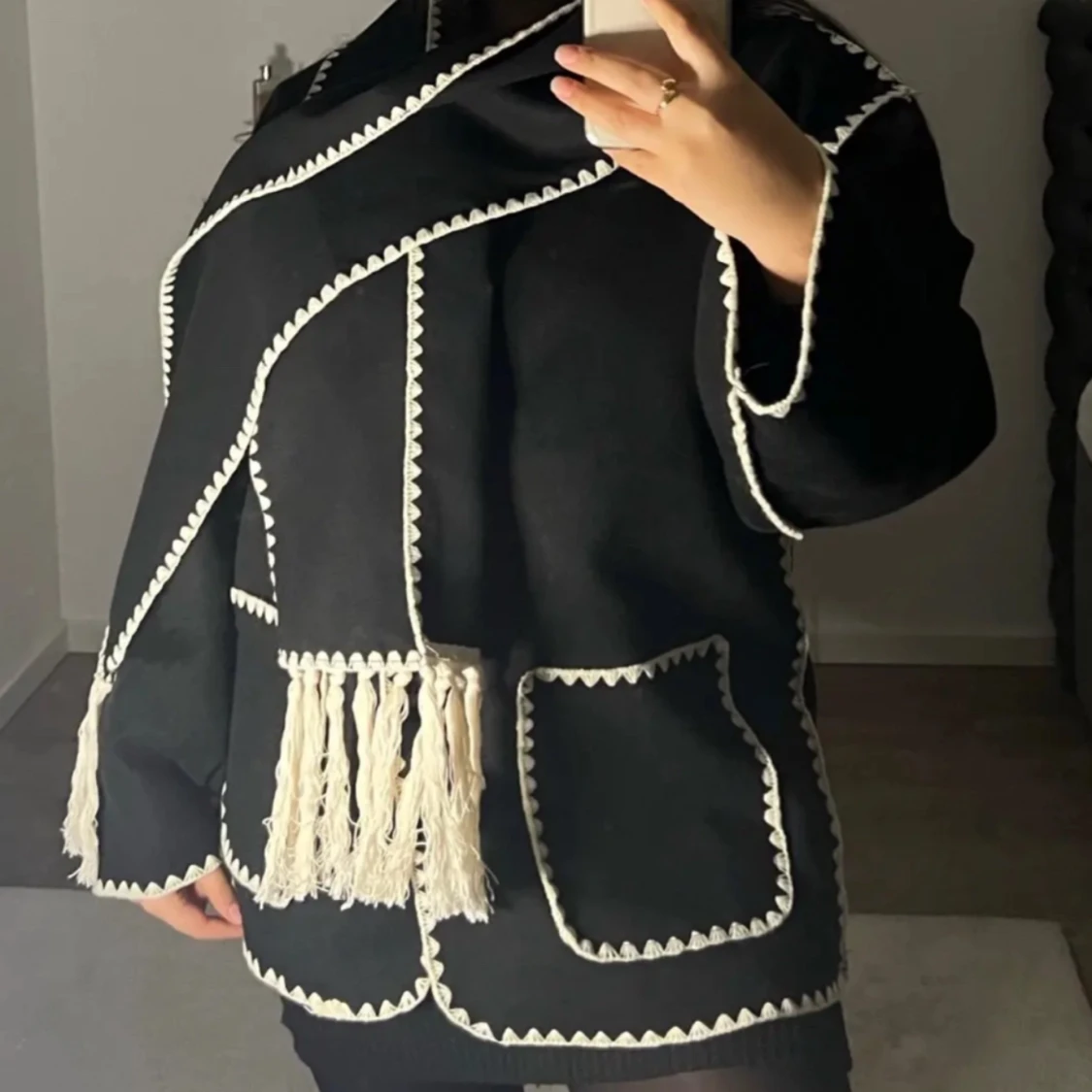 Kappa med matchande halsduk 