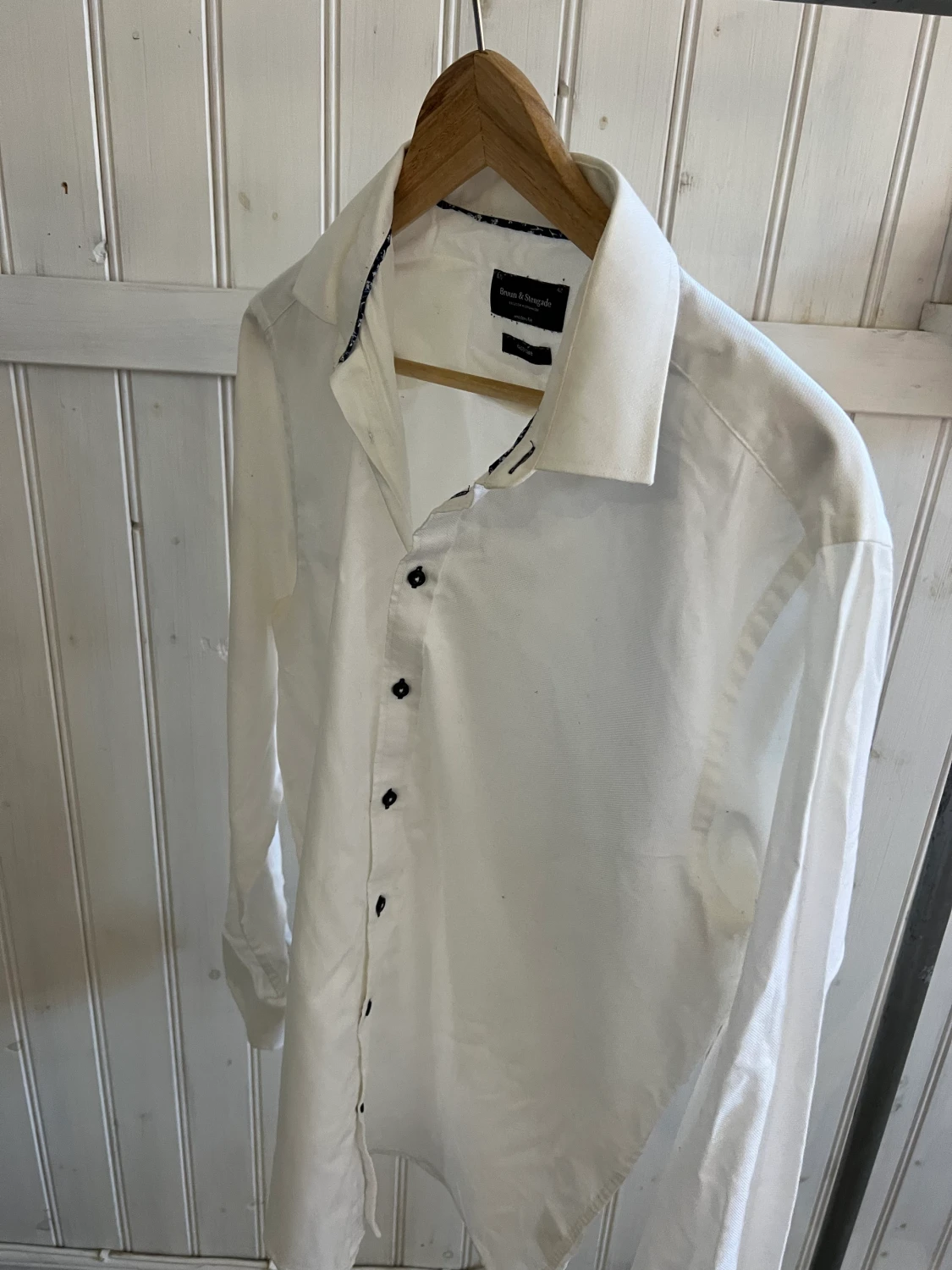 Klassisk vit skjorta från Bruun & Stengade  - 90