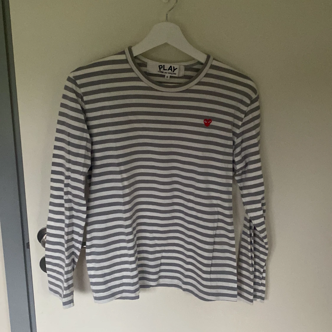 Commes des garçons, långärmad randig tröja stl S - 90