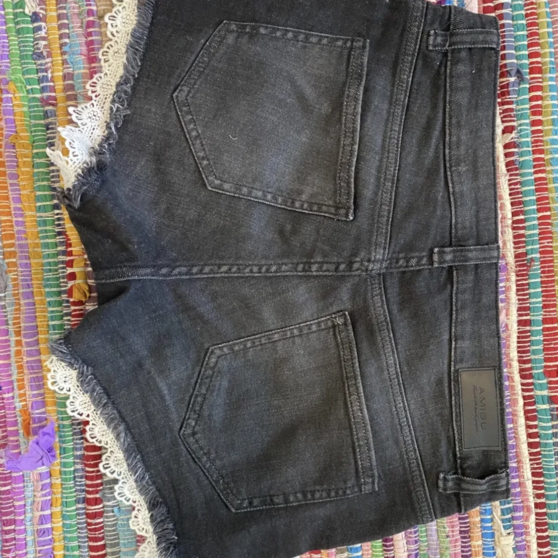 Spets jeansshorts - 90