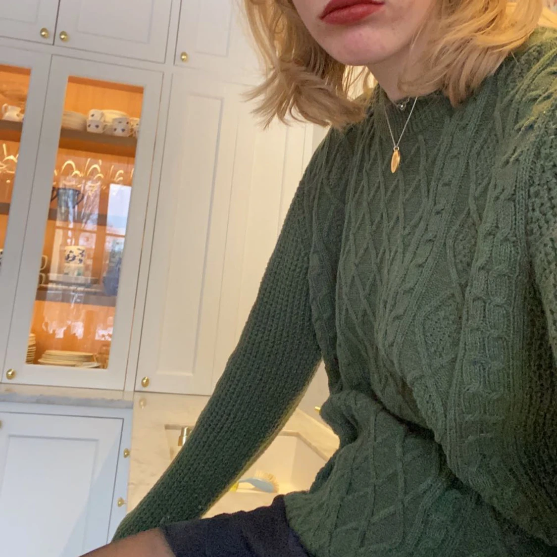 Grön tjocktröja