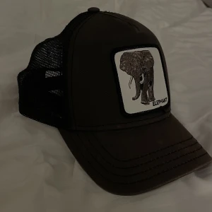 Goorin bros keps - Goorin bros keps, med elefant tryck, onezise, originalpris 450kr säljer för 70kr pga att kepsen är lite solblekt, för övrigt så är den i bra skick.