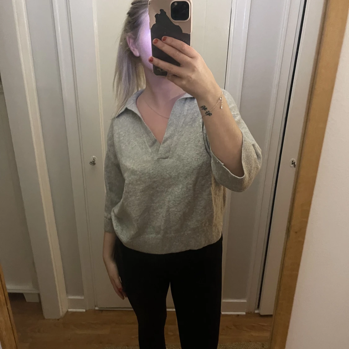 Gå stickad tröja - 90