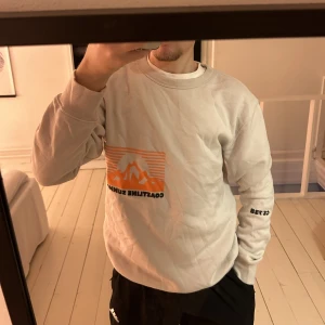 Sweatshirt med tryck - En snygg sweatshirt med tryck på framsidan och ärmarna.