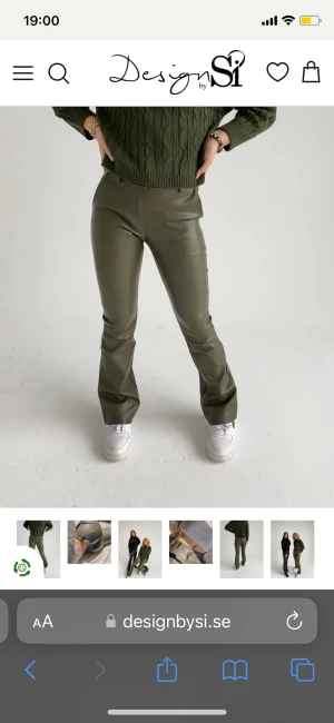 Design by si  - Säljer mina skinnbyxor från design by si då dom inte passade mig och lappen är kvar på bara testade!