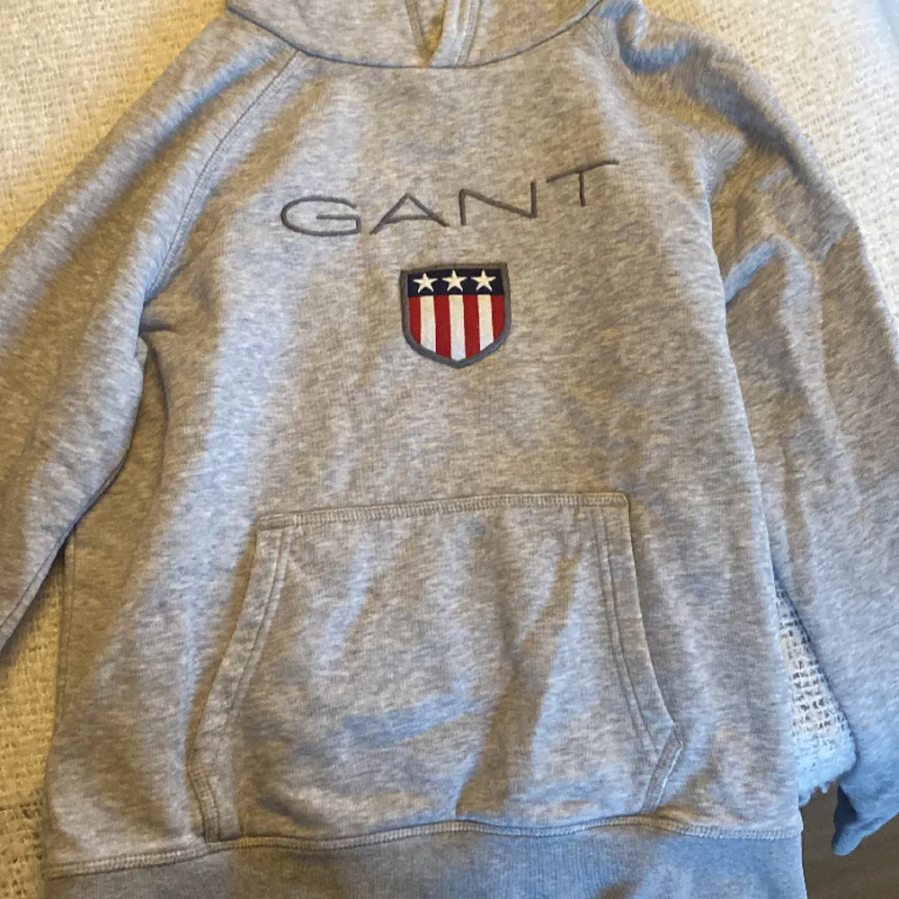 Gant hoodie tjej storlek 158-164 Använd men väldigt fin i skicket. Säljs för 300 då jag köpte den för 1000kr. Köparen står för frakten. . Hoodies.